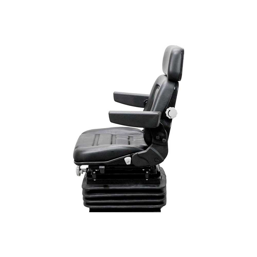Pilot | Seat & Mechanical Suspension Kit | Case IH 5100 Maxxum | Black Vinyl | 6543