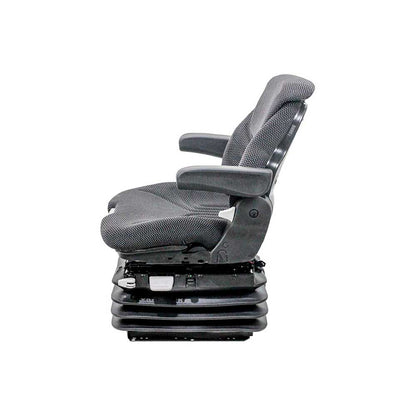 Grammer | MSG95/731 | Seat & Air Suspension Kit | Case 90-94 | 12-Volt | Black/Gray Fabric | 6971