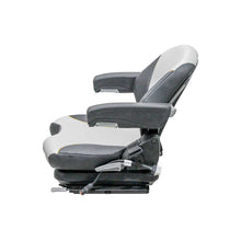Uni Pro Big Dog Diablo/Hustler Super Z Mower Mechanical Suspension Seat | Black/Silver Vinyl
