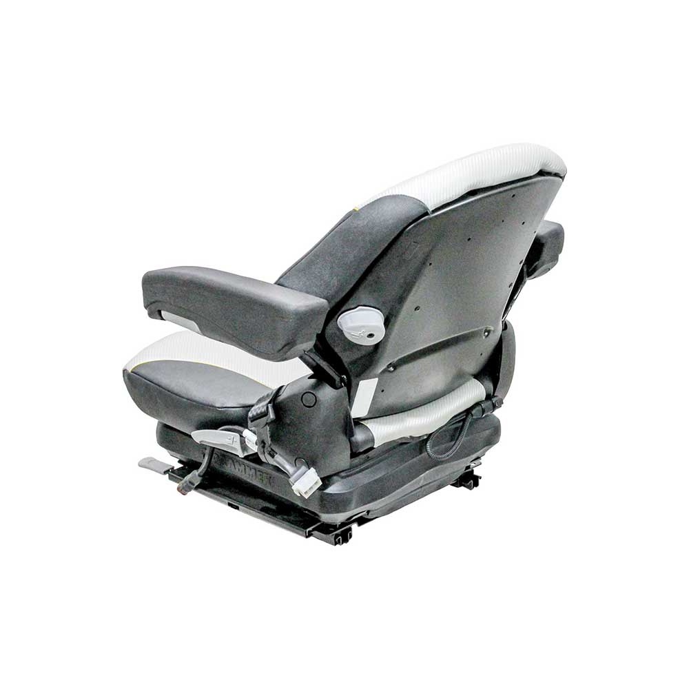 Uni Pro Big Dog Diablo/Hustler Super Z Mower Mechanical Suspension Seat | Black/Silver Vinyl