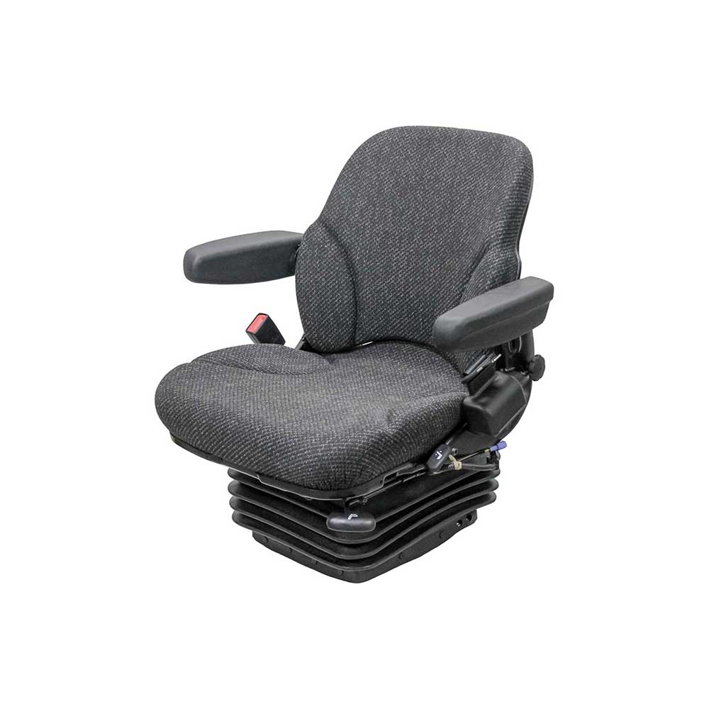 Uni Pro 424 Air Suspension Seat | 12-Volt | Charcoal Gray Fabric