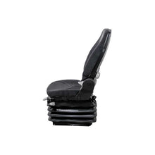 Grammer | MSG95/722 | Seat & Air Suspension | 12-Volt | Slide Rails | Black/Gray Fabric | 8763