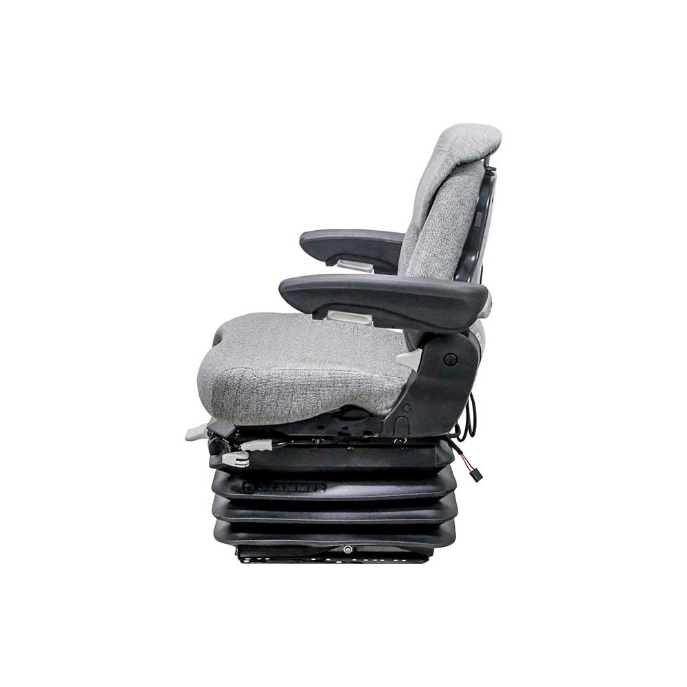 Grammer | MSG95/741 | Seat & Air Suspension Kit | Case IH 9100/Steiger | Swivel | Gray Fabric | 6445