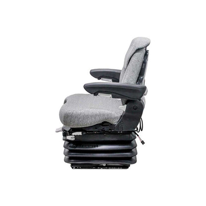 Grammer | MSG95/741 | Seat & Air Suspension Kit | Case IH 9100/Steiger | Swivel | Gray Fabric | 6445
