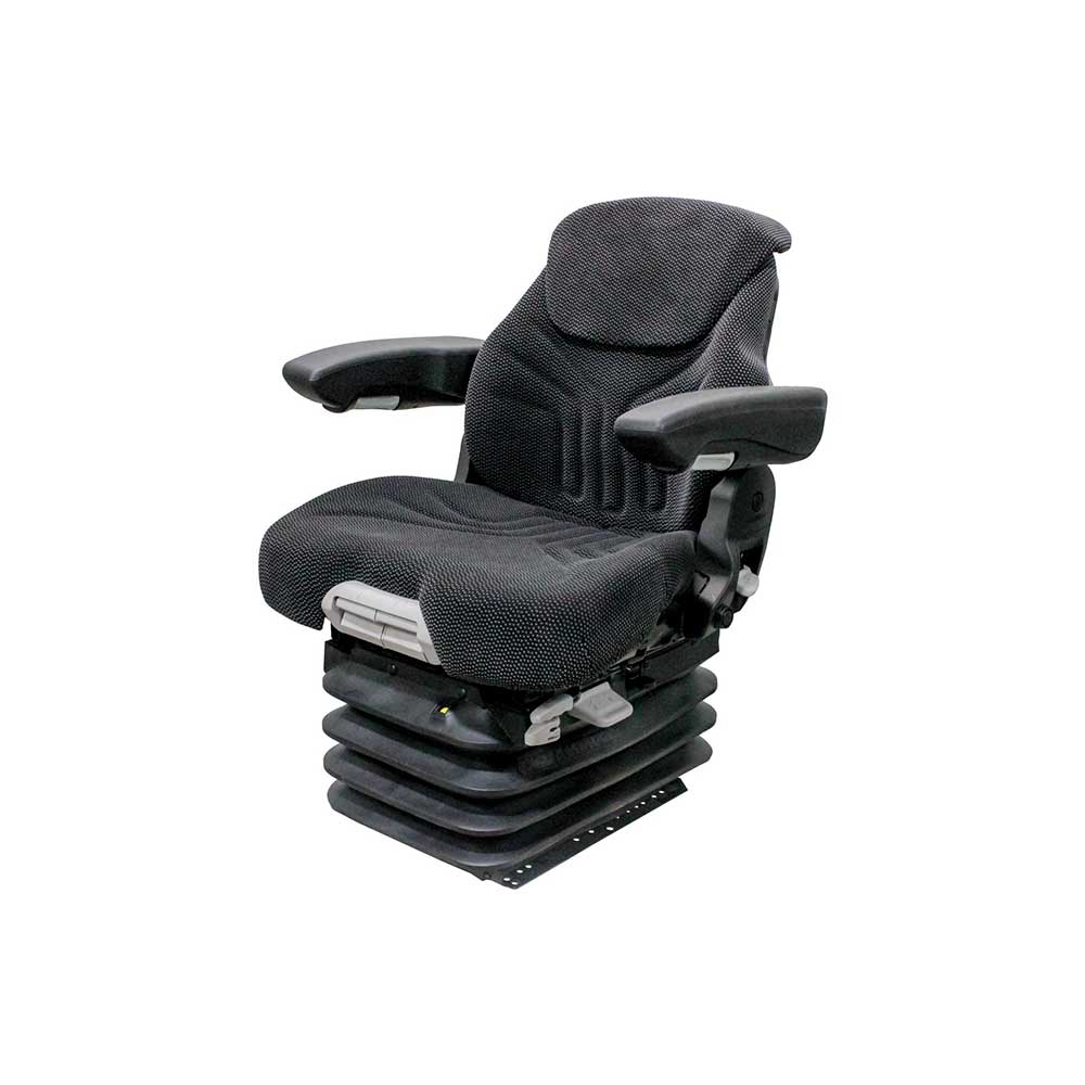 Uni Pro New Holland Flat Floor Series 1060 Air Seat Kit | Orig Grammer | Black/Gray Fabric