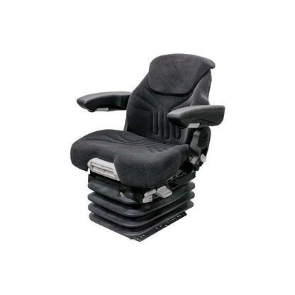 Uni Pro New Holland Flat Floor Series 1060 Air Seat Kit | Orig Grammer | Black/Gray Fabric