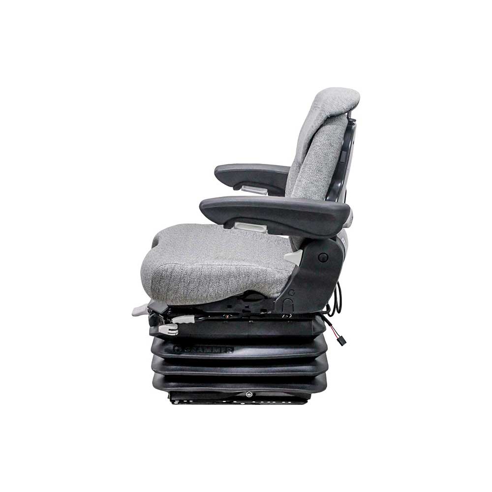 Grammer | MSG95/741 | Seat & Air Suspension Kit | Case IH CX-MX-MX Maxxum | Gray Fabric | 6910