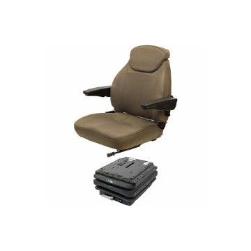 Uni Pro John Deere 5E Series 440/MSG85 Mechanical Seat Kit | With Cab | Brown Fabric