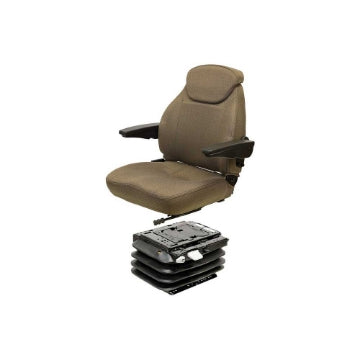 Uni Pro John Deere 5E Series 440/MSG95 Air Suspension Seat Kit | With Cab | Brown Fabric