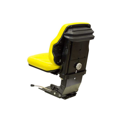 Uni Pro John Deere 5E Series 117 Utility Suspension Seat Kit | Open Station | Yellow Vinyl