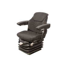 Grammer | MSG95/721 | Seat & Air Suspension | 12-Volt | Armrests | Black/Gray Fabric | 7922