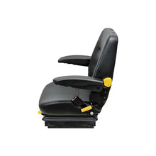 KAB | 301 | Seat & Mechanical Suspension | Armrests | Slide Rails | Black Vinyl | 8366