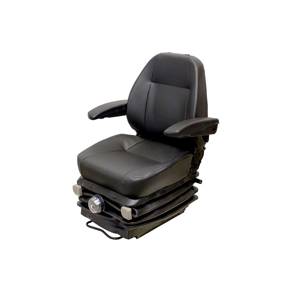Uni Pro 502 Mechanical Suspension Seat | With Armrests | Black Vinyl