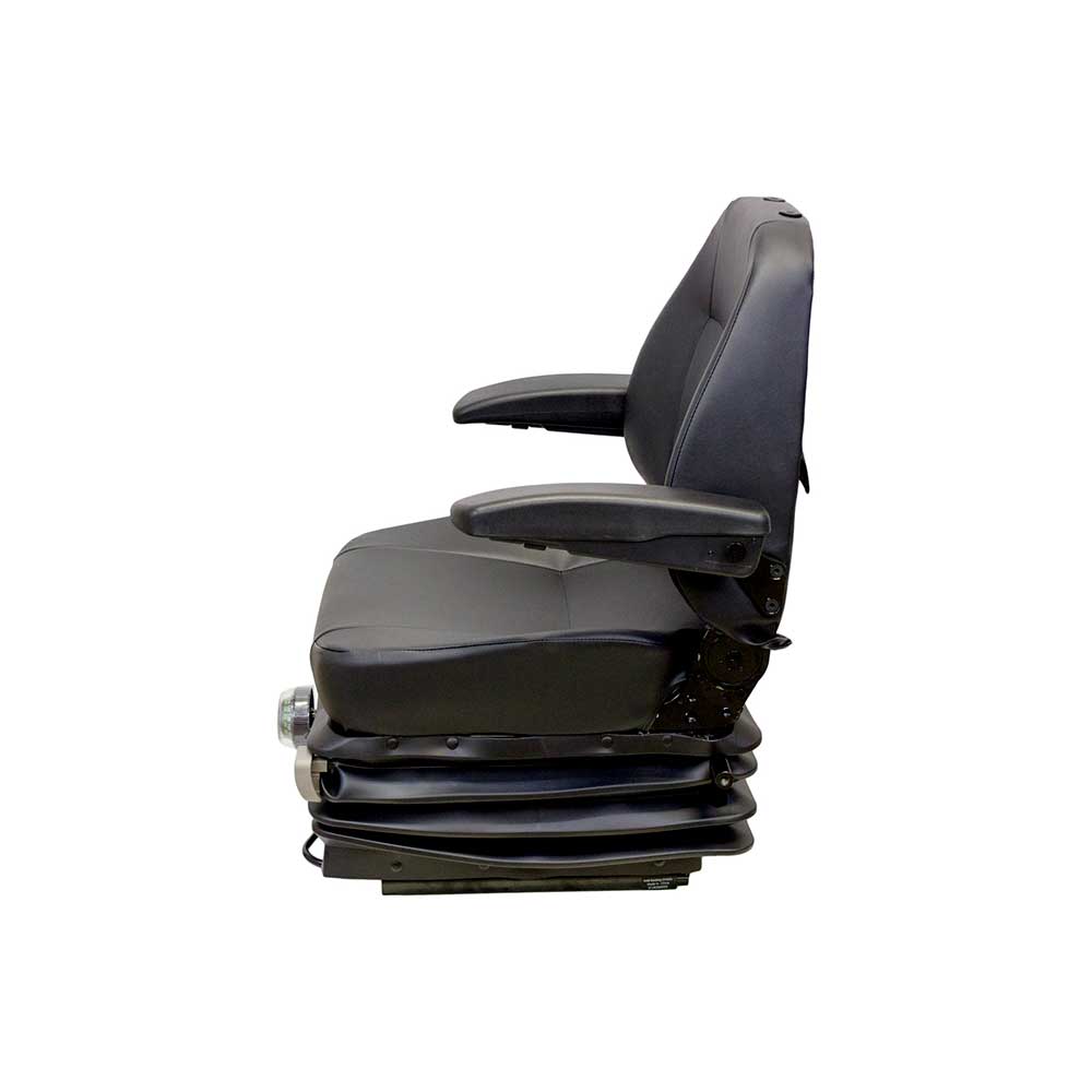 Uni Pro 502 Mechanical Suspension Seat | With Armrests | Black Vinyl