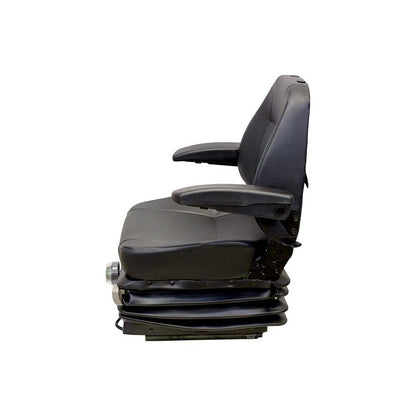 Uni Pro 502 Mechanical Suspension Seat | With Armrests | Black Vinyl
