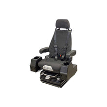 Uni Pro MSG97AL/722 Air Suspension Seat | 24-Volt | With Pods | Black/Gray Fabric