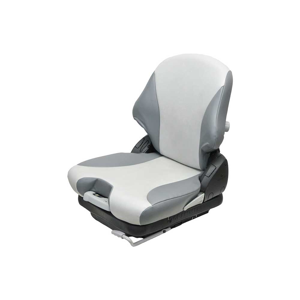 Uni Pro 136 Mechanical Suspension Seat | Two-Tone Gray Vinyl