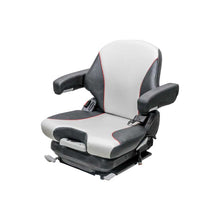 Grammer | MSG65/531 | Seat & Mechanical Suspension | OPS | Black/Silver Vinyl/Red Piping | 8798