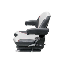 Grammer | MSG65/531 | Seat & Mechanical Suspension | OPS | Black/Silver Vinyl/Red Piping | 8798