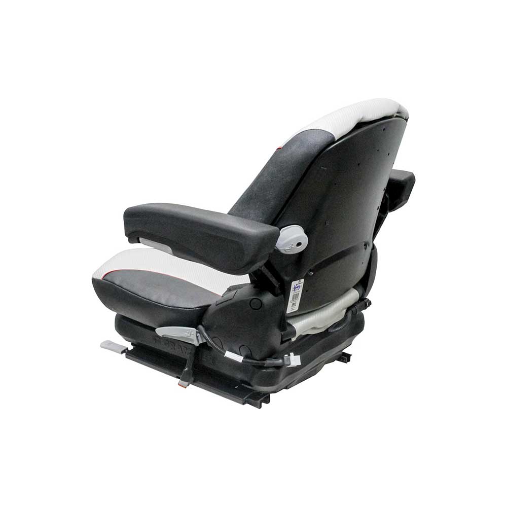 Grammer | MSG65/531 | Seat & Mechanical Suspension | OPS | Black/Silver Vinyl/Red Piping | 8798