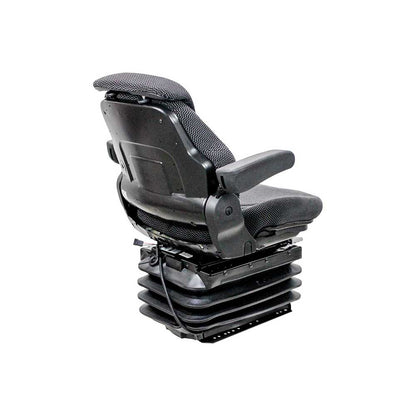 Uni Pro 1057 Air Suspension Seat | 12-Volt | Black/Gray Fabric