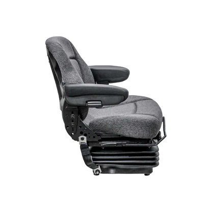 Sears | 5527E | Seat & Mechanical Suspension | Armrests | Charcoal Gray Fabric | 8008