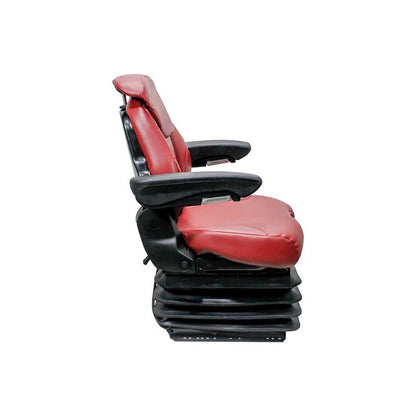 Grammer | MSG95/741 | Seat & Air Suspension | 12-Volt | OPS | Red Vinyl | 8553