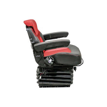 Uni Pro 1007 Air Suspension Seat | 12-Volt | Red/Black Fabric