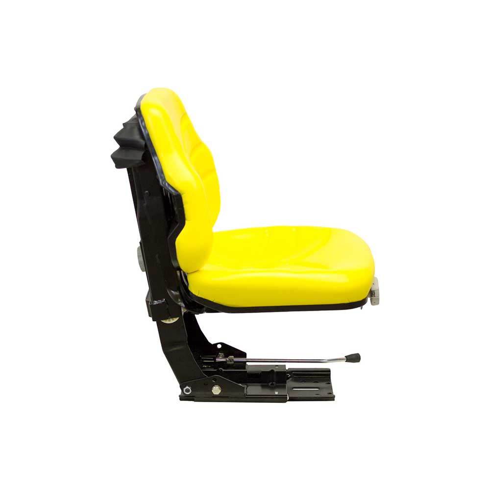 Pilot | Low Profile Seat & Mechanical Suspension | Slide Rails | Yellow Vinyl | 7736