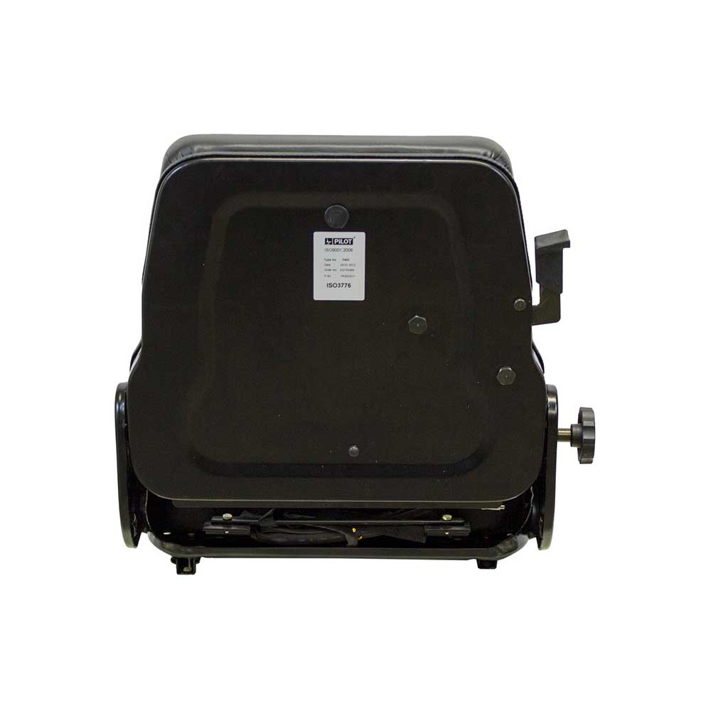Pilot | Low Profile Seat and Mechanical Suspension | OPS | Slide Rails | Black Vinyl | 7890