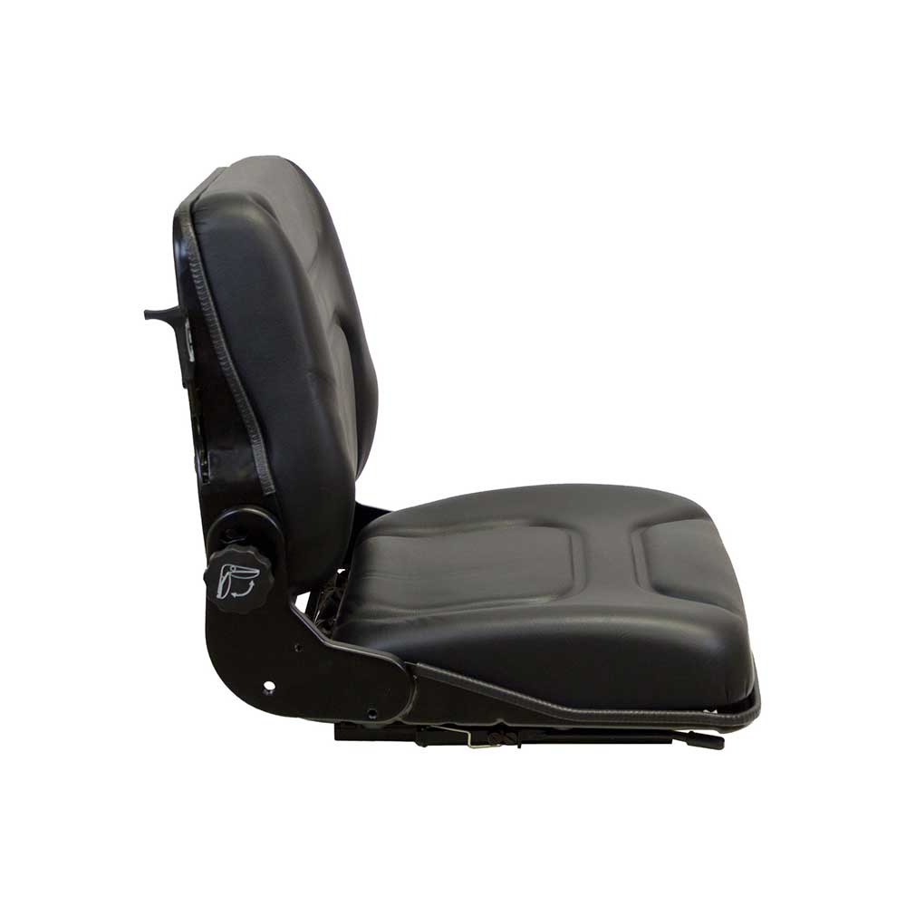 Pilot | Low Profile Seat and Mechanical Suspension | OPS | Slide Rails | Black Vinyl | 7890