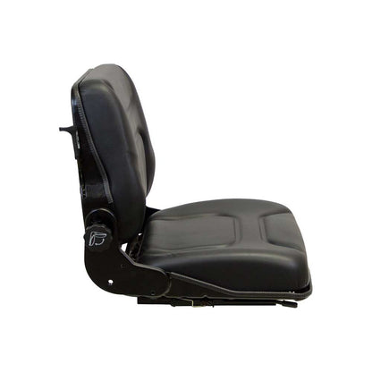 Pilot | Low Profile Seat and Mechanical Suspension | OPS | Slide Rails | Black Vinyl | 7890