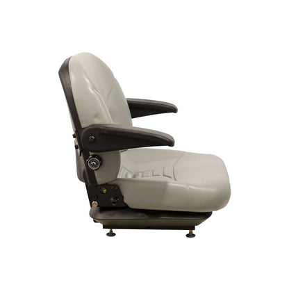 Milsco | V5300 | Seat & Mechanical Suspension | OPS | Armrests | Gray Vinyl | 7936