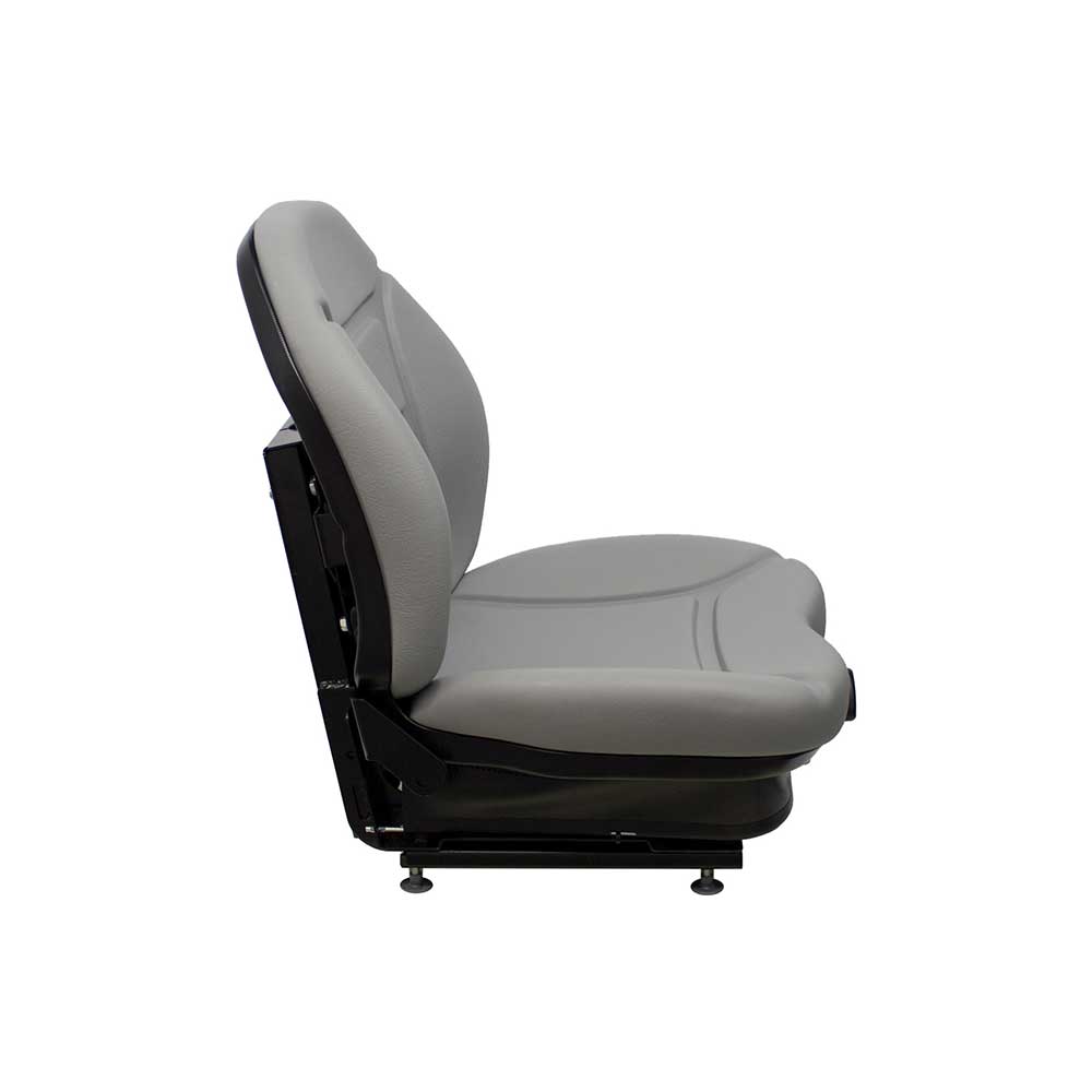 Milsco | CR100 | Seat & Mechanical Suspension | OPS | Slide Rails | Gray Vinyl | 8029