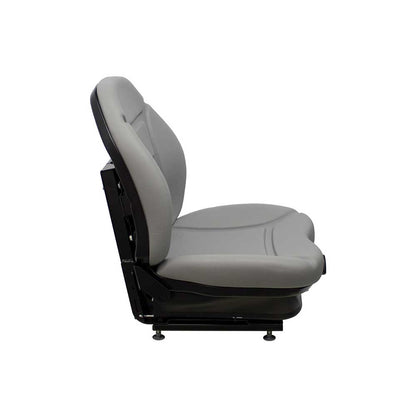 Milsco | CR100 | Seat & Mechanical Suspension | OPS | Slide Rails | Gray Vinyl | 8029