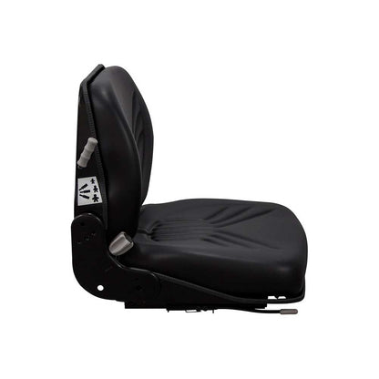 Grammer | B12/GS12 | Seat and Mechanical Suspension | Slide Rails | Black Vinyl | 8074