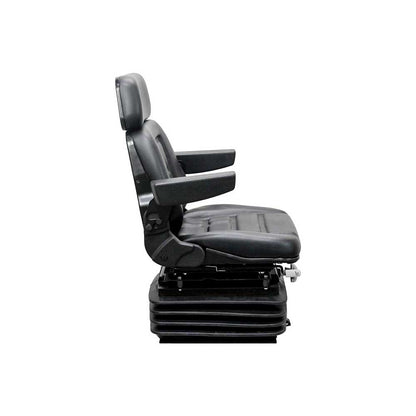Pilot | Seat & Mechanical Suspension Kit | Case IH 5100 Maxxum | Black Vinyl | 6543