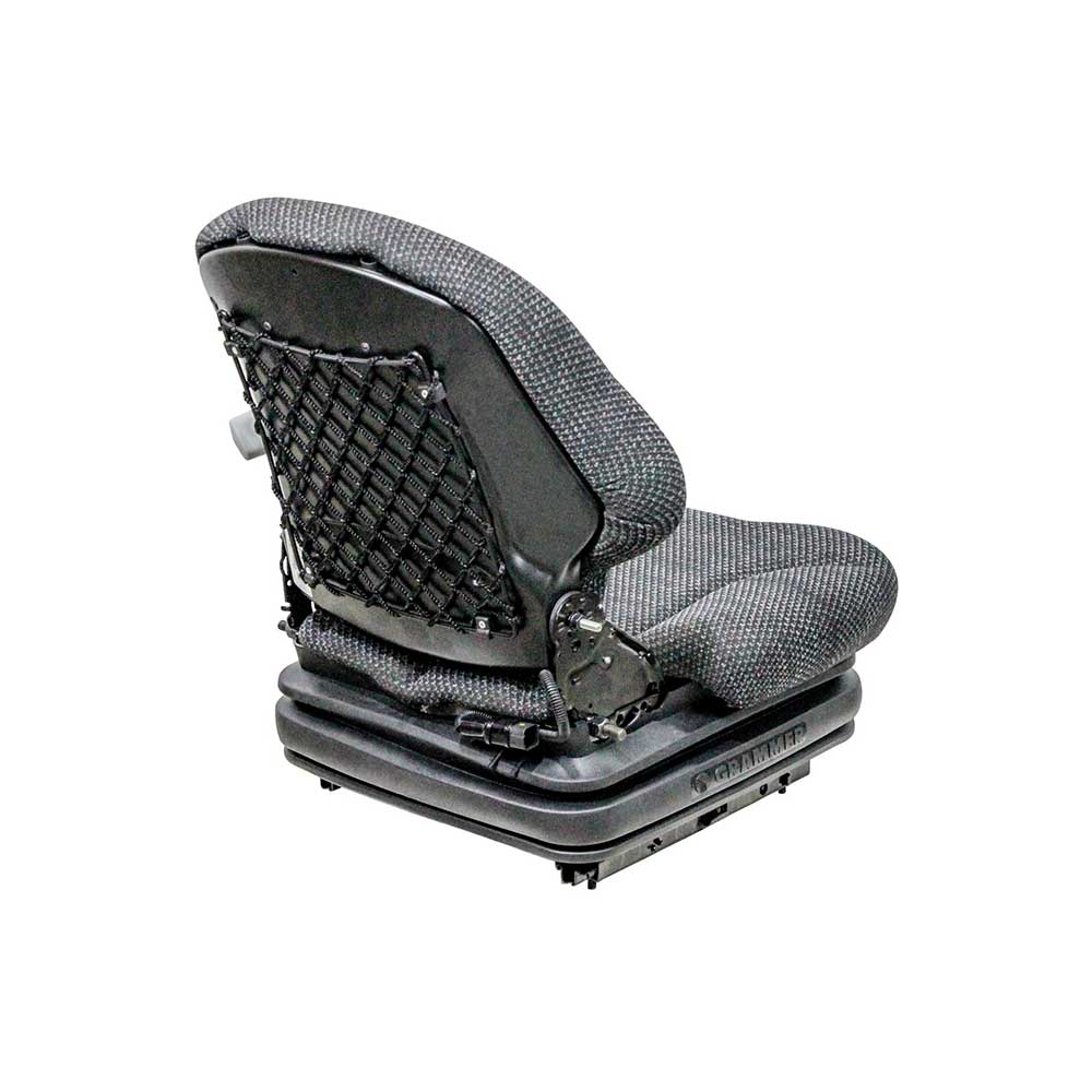 Uni Pro John Deer Skid Steer Loader Seat & Air Suspension Seat | AT347476 | Asphalt Gray Fabric