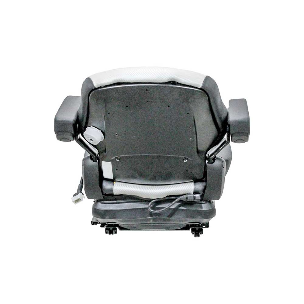 Uni Pro Big Dog Diablo/Hustler Super Z Mower Mechanical Suspension Seat | Black/Silver Vinyl
