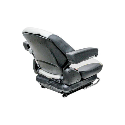 Uni Pro Big Dog Diablo/Hustler Super Z Mower Mechanical Suspension Seat | Black/Silver Vinyl