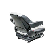 Uni Pro Big Dog Diablo/Hustler Super Z Mower Mechanical Suspension Seat | Black/Silver Vinyl