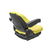Uni Pro 136 Mechanical Suspension Seat | With Armrests & Seat Belt | Yellow Vinyl