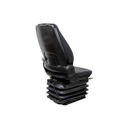 Grammer | MSG95/722 | Seat & Air Suspension | 12-Volt | Slide Rails | Black/Gray Fabric | 8763