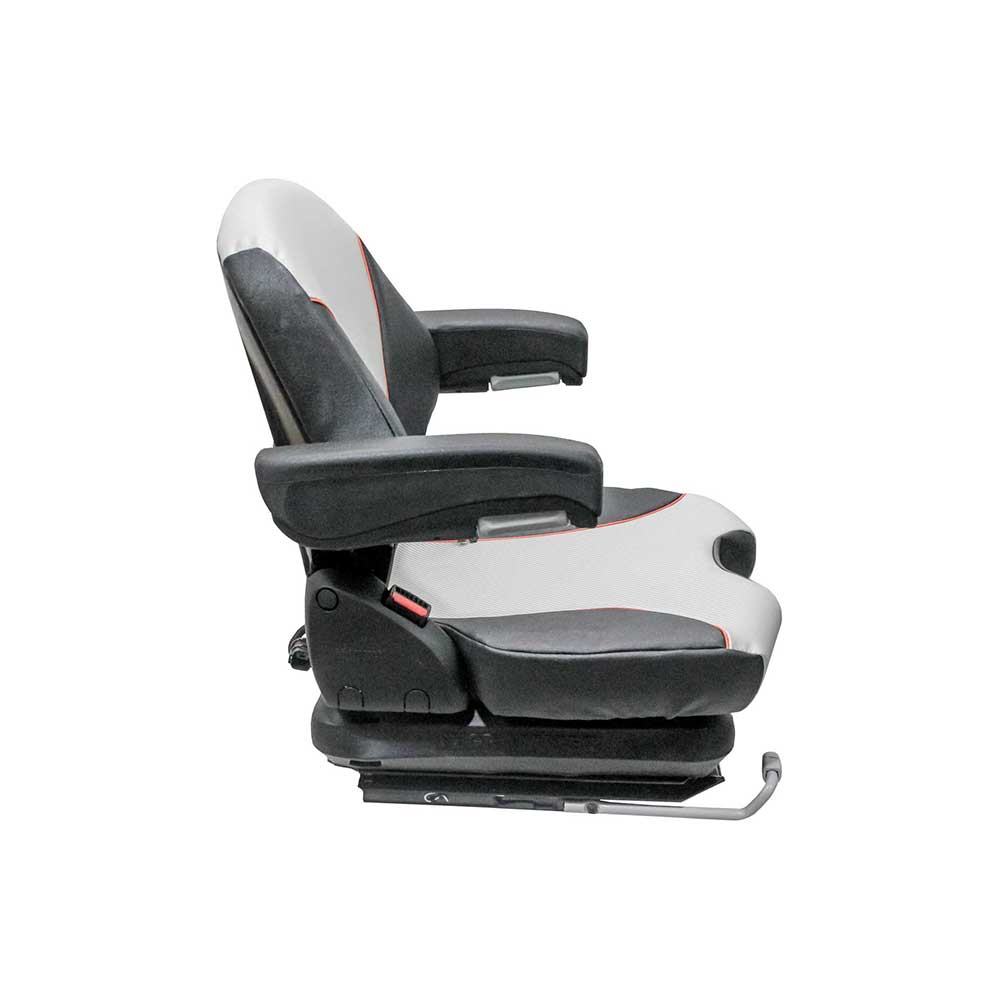 Grammer | MSG65/531 | Seat & Mechanical Suspension | OPS | Black/Silver Vinyl/Orange Piping | 8797