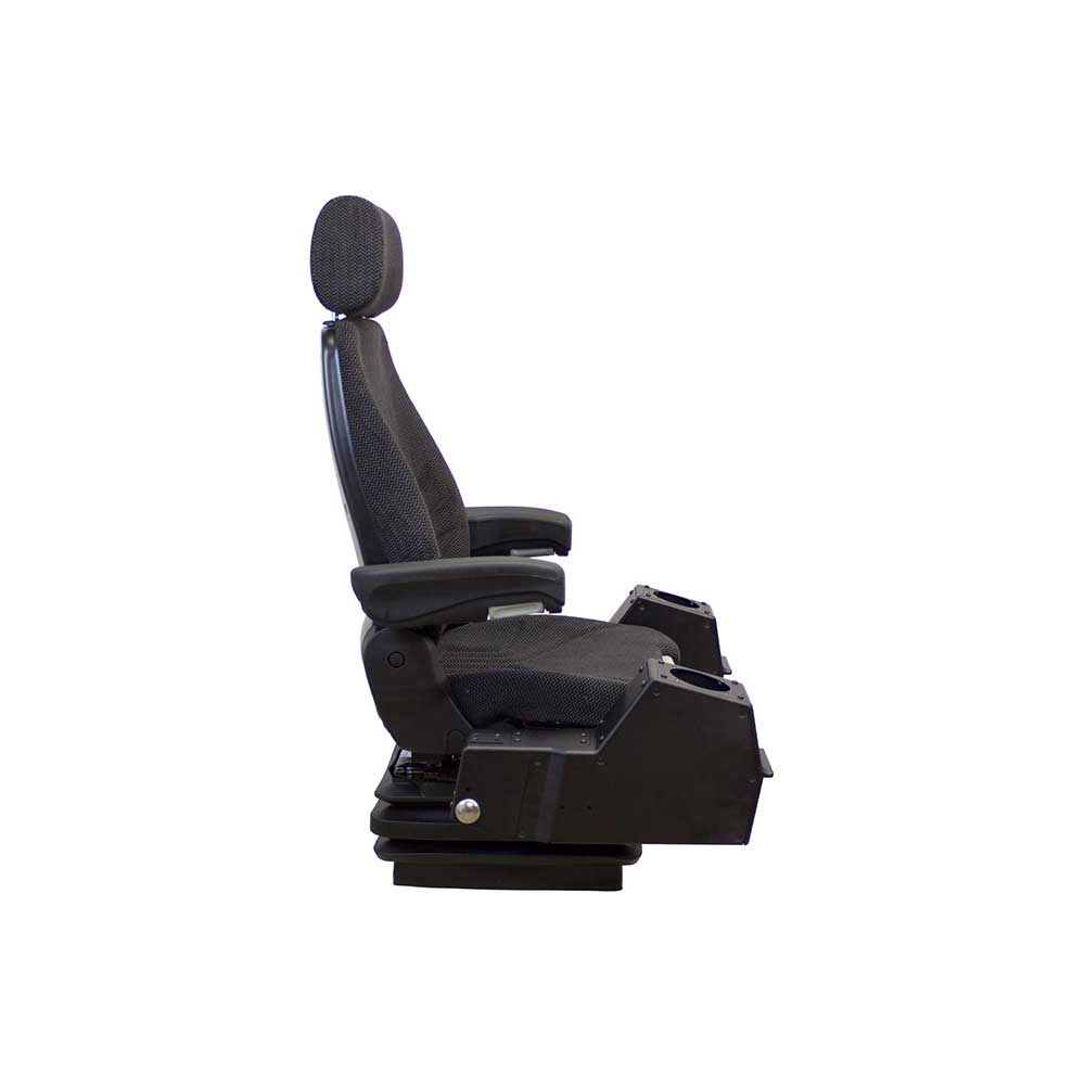 Uni Pro 1250 Mechanical Suspension Seat | With Pods | Black/Gray Fabric