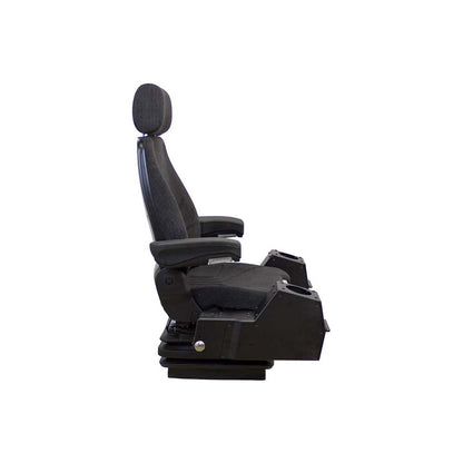 Uni Pro 1250 Mechanical Suspension Seat | With Pods | Black/Gray Fabric