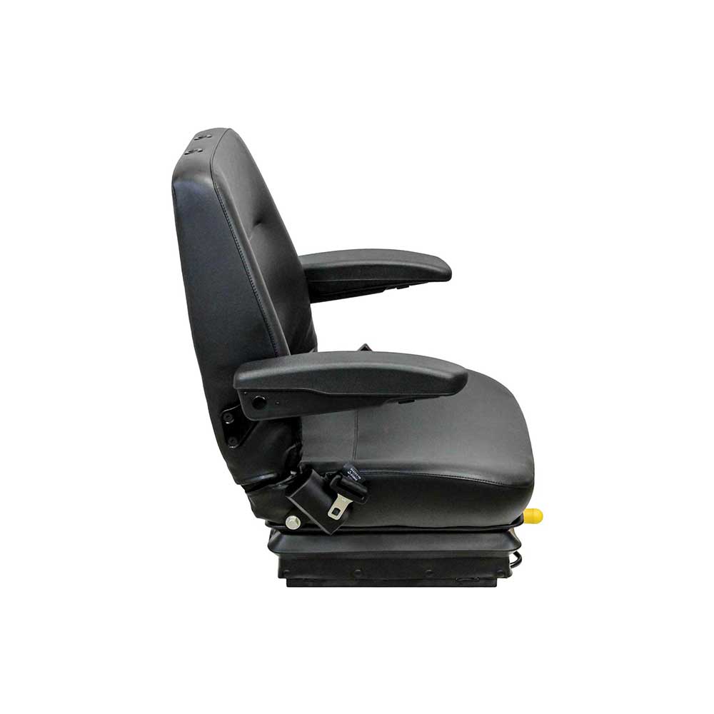 KAB | 301 | Seat & Mechanical Suspension | Armrests | Slide Rails | Black Vinyl | 8366