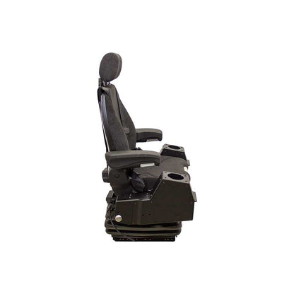 Uni Pro MSG97AL/722 Air Suspension Seat | 24-Volt | With Pods | Black/Gray Fabric
