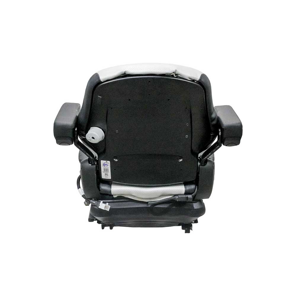 Grammer | MSG65/531 | Seat & Mechanical Suspension | OPS | Black/Silver Vinyl/Red Piping | 8798