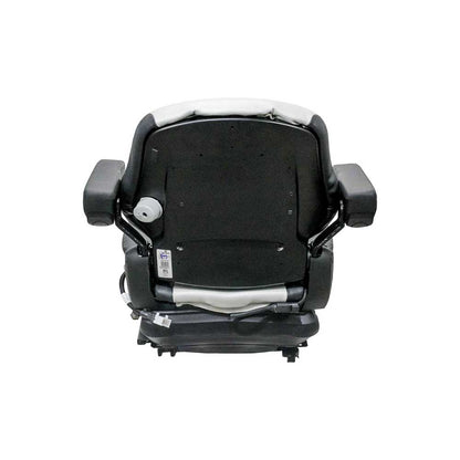 Grammer | MSG65/531 | Seat & Mechanical Suspension | OPS | Black/Silver Vinyl/Red Piping | 8798